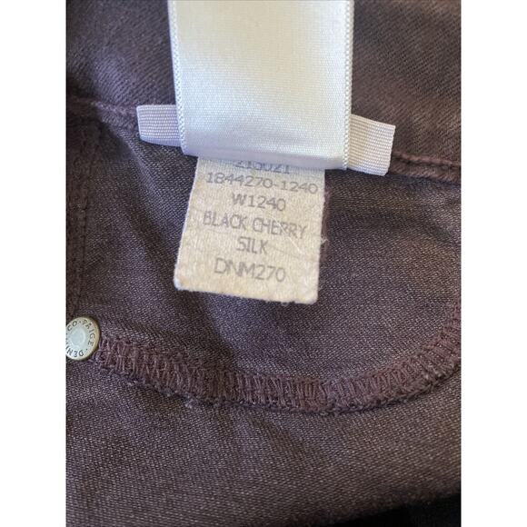 Paige Women's 26 Purple Verdugo Ankle Skinny Denim Pants Black Cherry Silk - Picture 9 of 9